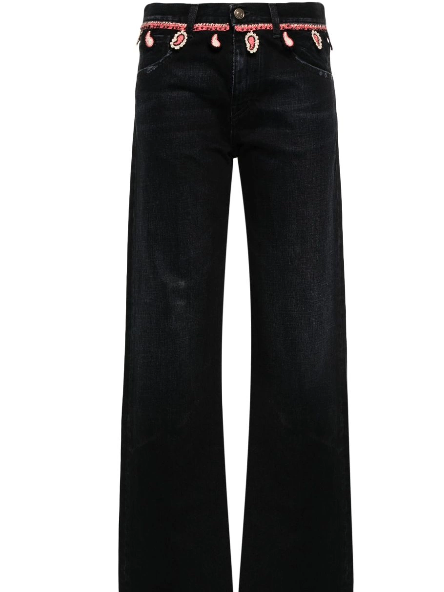 Affordable Alanui Inner straight-leg Energy jeans Women 0803